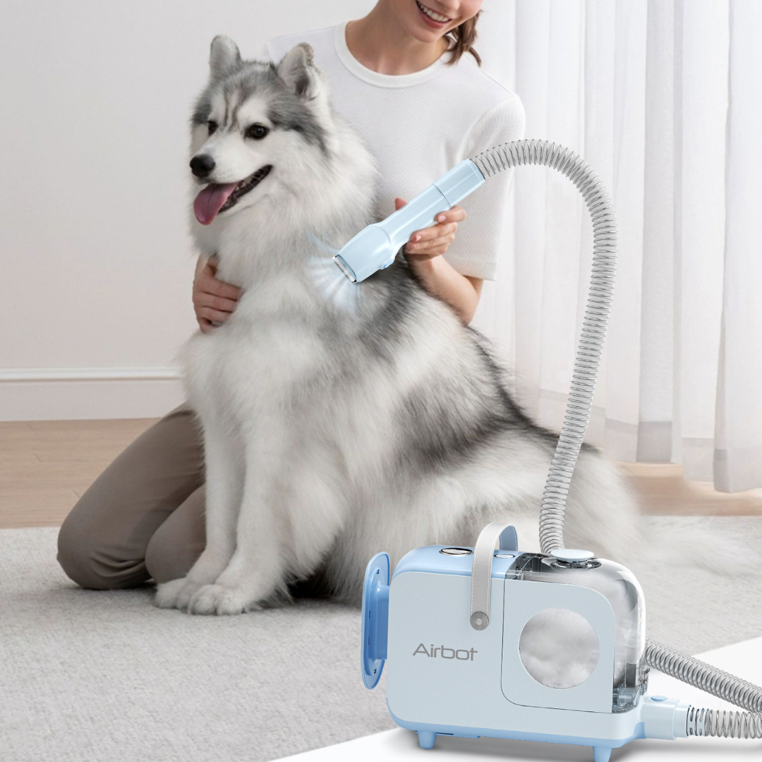 Airbot P2 Pet Grooming Vacuum Cleaner Trimmer Groomer DeShedder Clippe